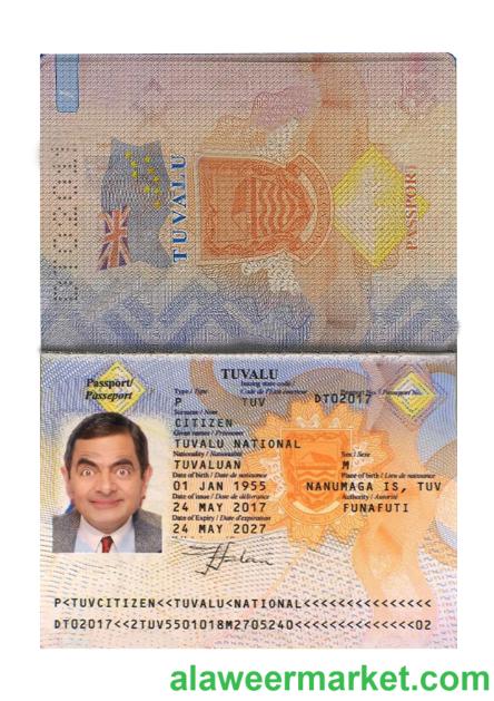 Tuvalu passport